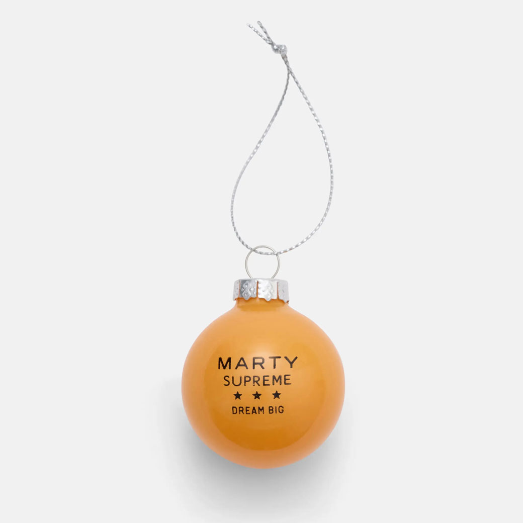 Marty Supreme Orange Ball Ornament