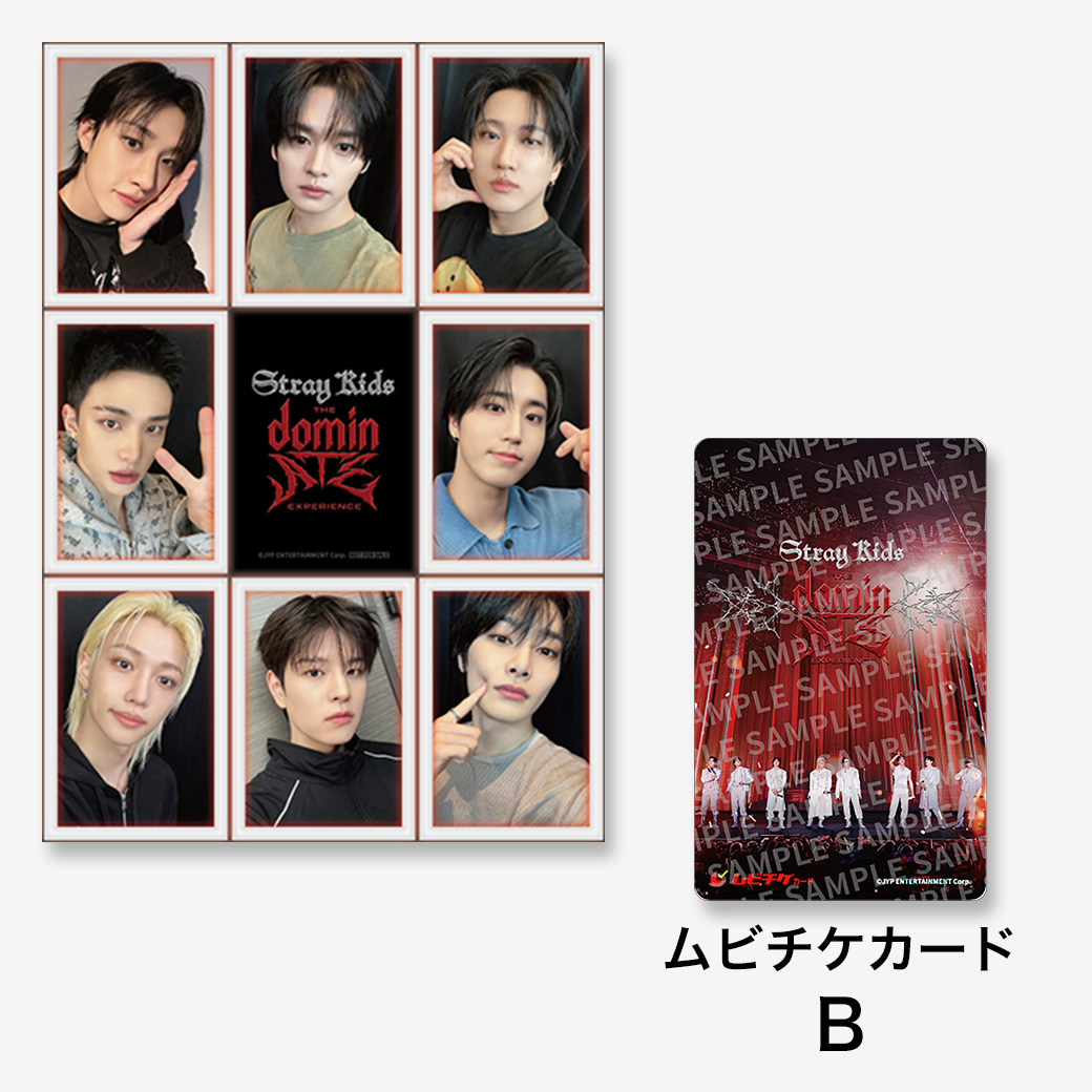 straykids domin ate シネマ 映画限定 トレカ ８枚セットB Stray Kids : The dominATE Experience』ムビチケカード - MOVIE